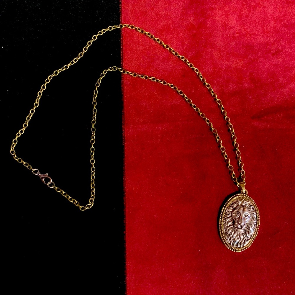 Handmade Lion Pendant Necklace